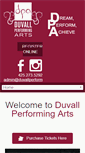Mobile Screenshot of duvallperformingarts.com
